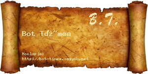 Bot Tímea névjegykártya